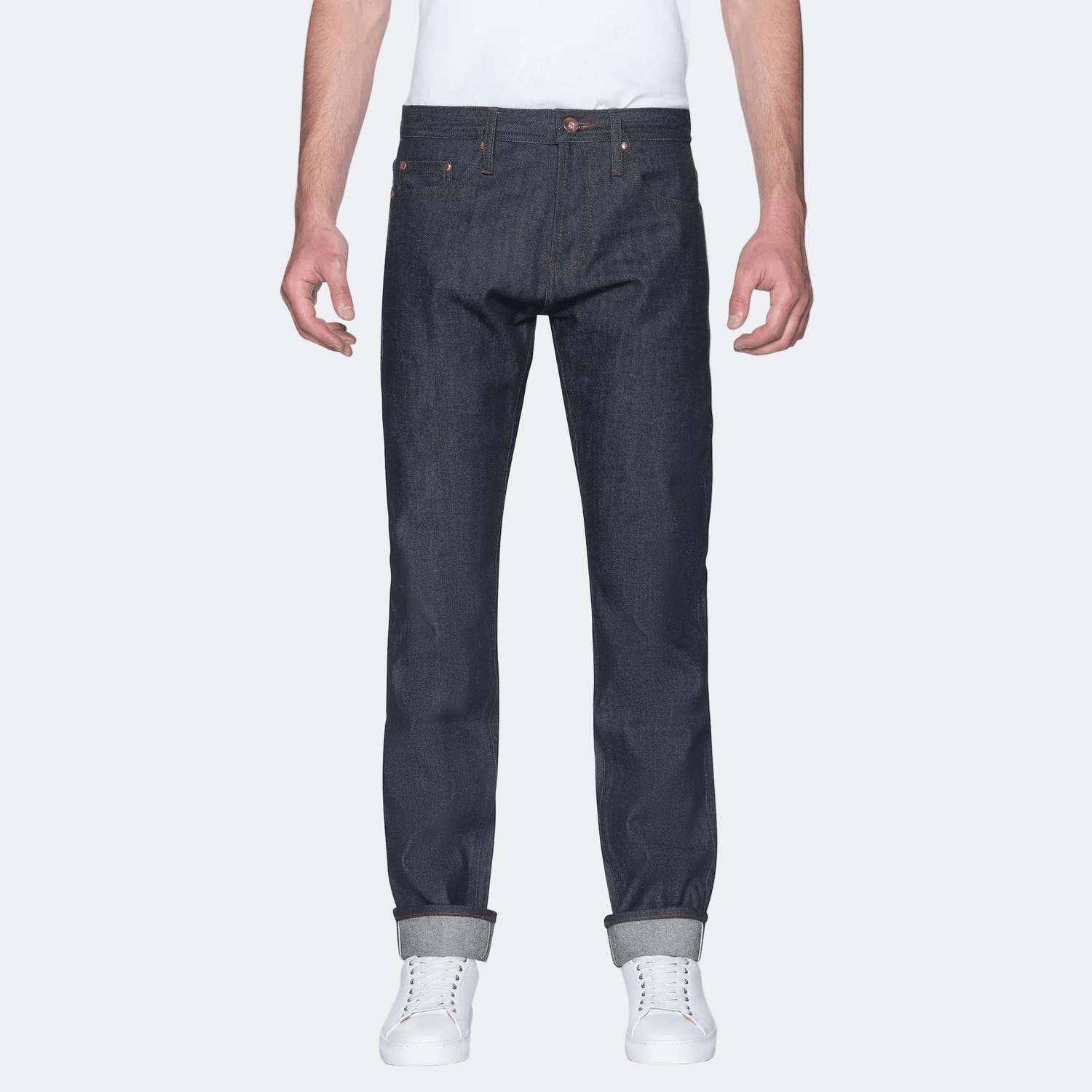 UB201 Indigo Rigid Raw Selvedge Denim - Tapered Fit 14.5 oz - Raw Denim
