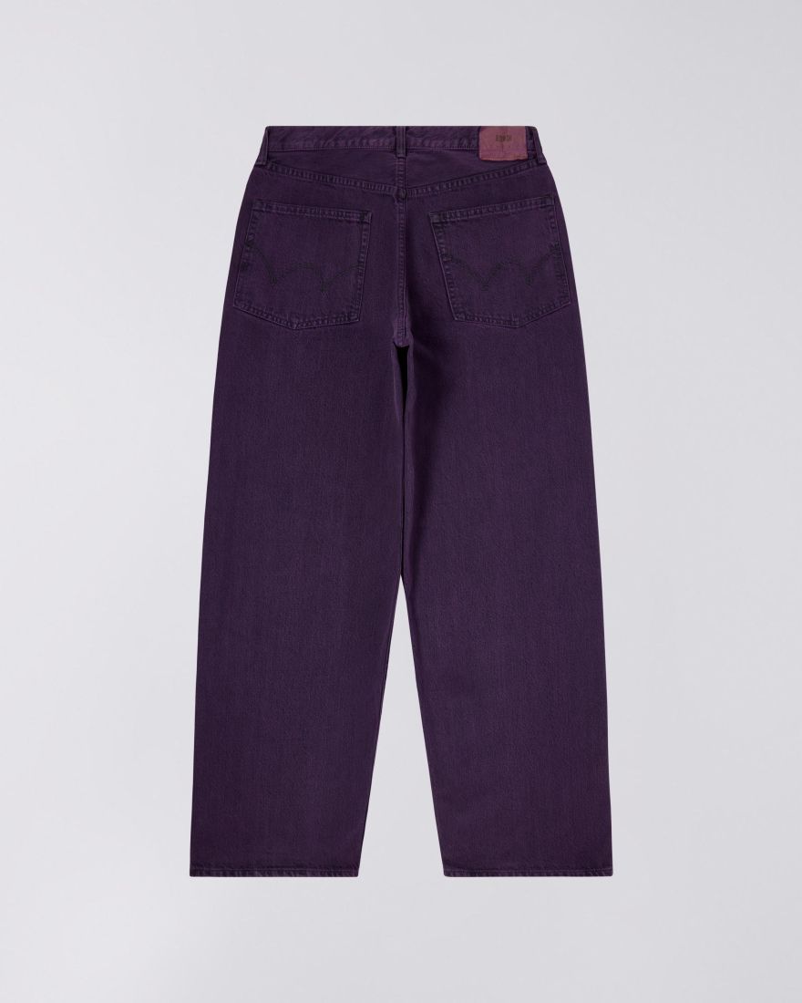 WIDE PANT Black - Purple Overdyed - Raw Denim