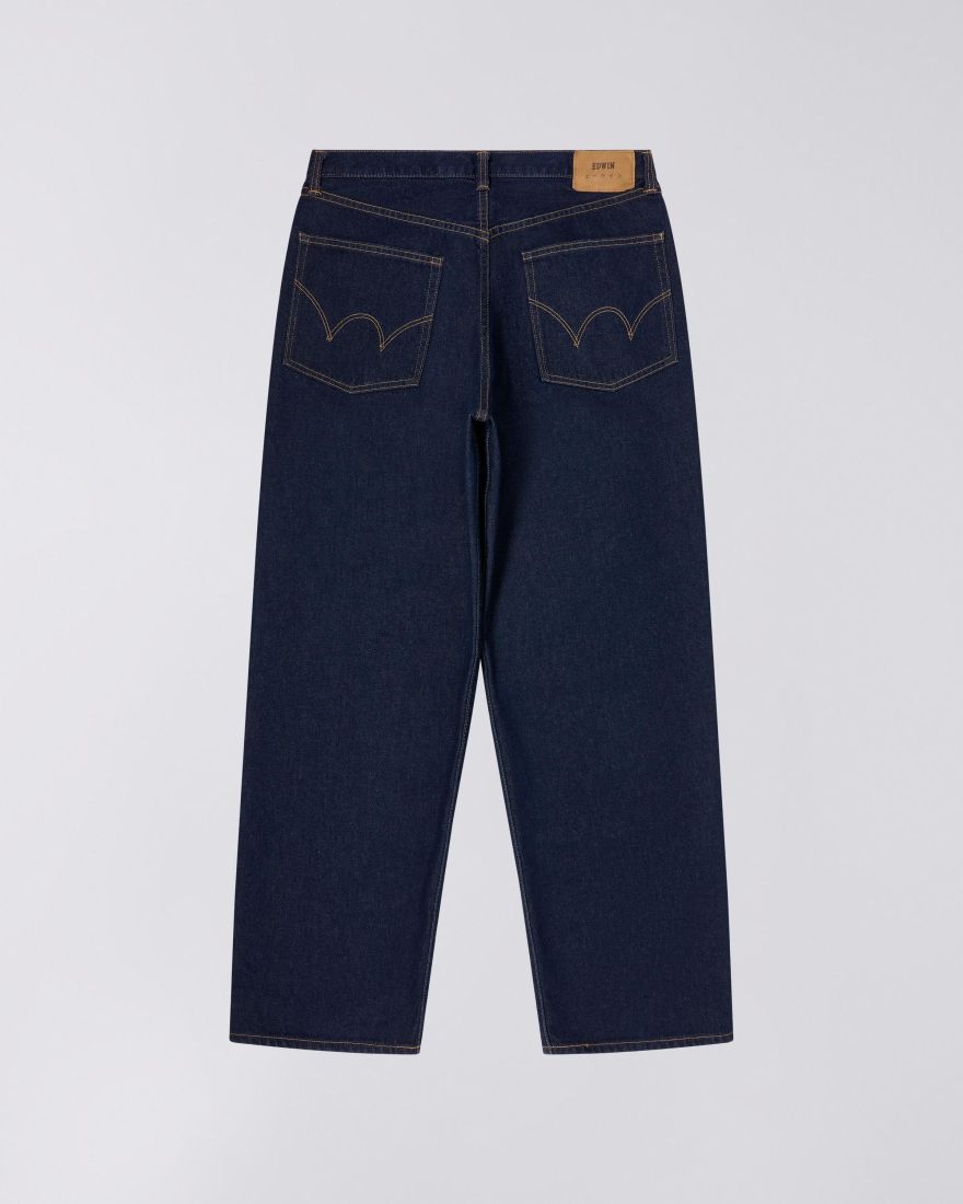 WIDE PANT Blue - Blue Rinsed - Raw Denim