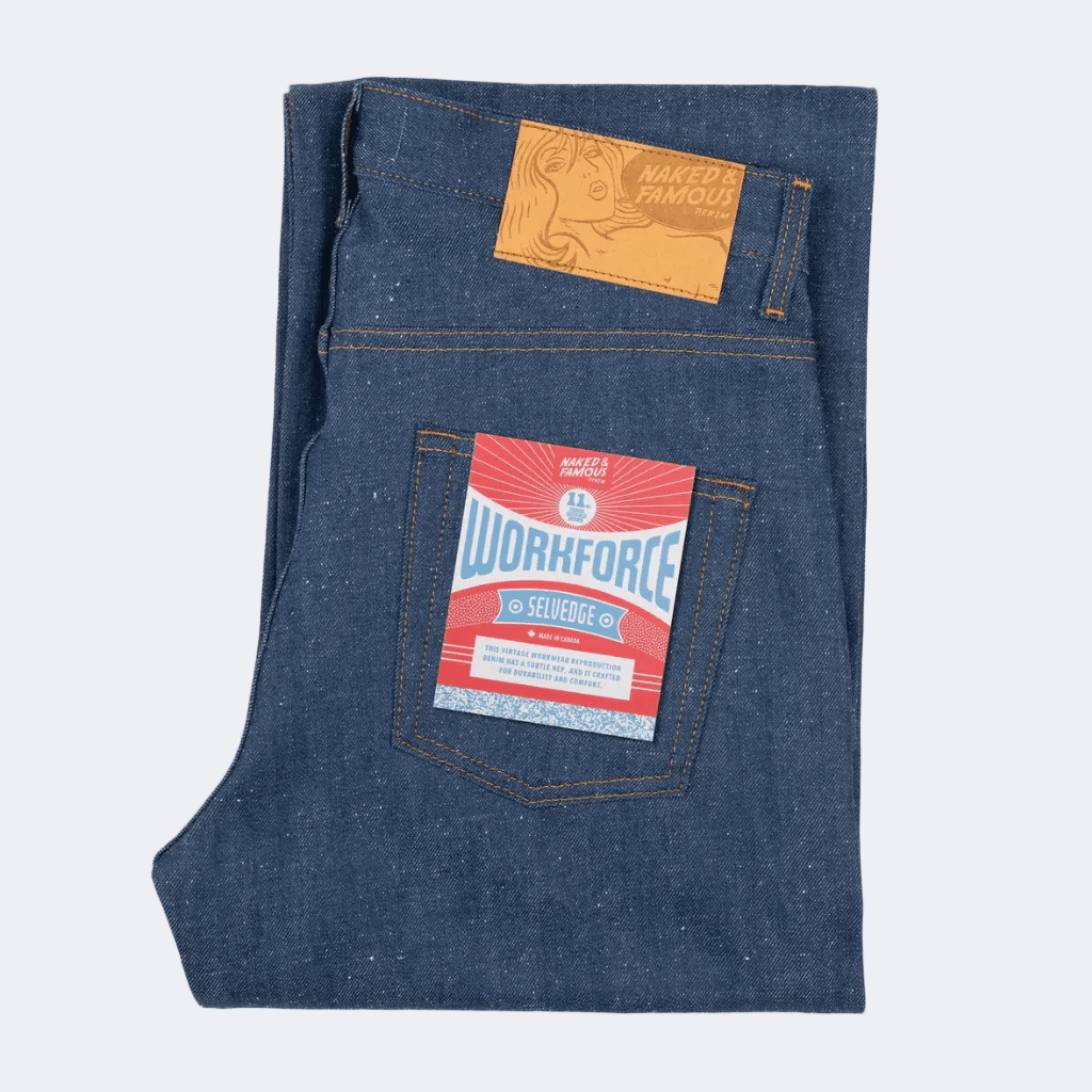 WORKFORCE SELVEDGE - Strong Guy 10.9oz - Raw Denim