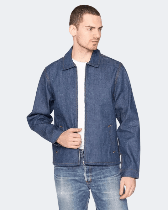 WORKFORCE SELVEDGE - Zip Chore Coat - Raw Denim