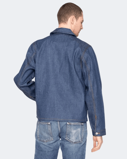 WORKFORCE SELVEDGE - Zip Chore Coat - Raw Denim