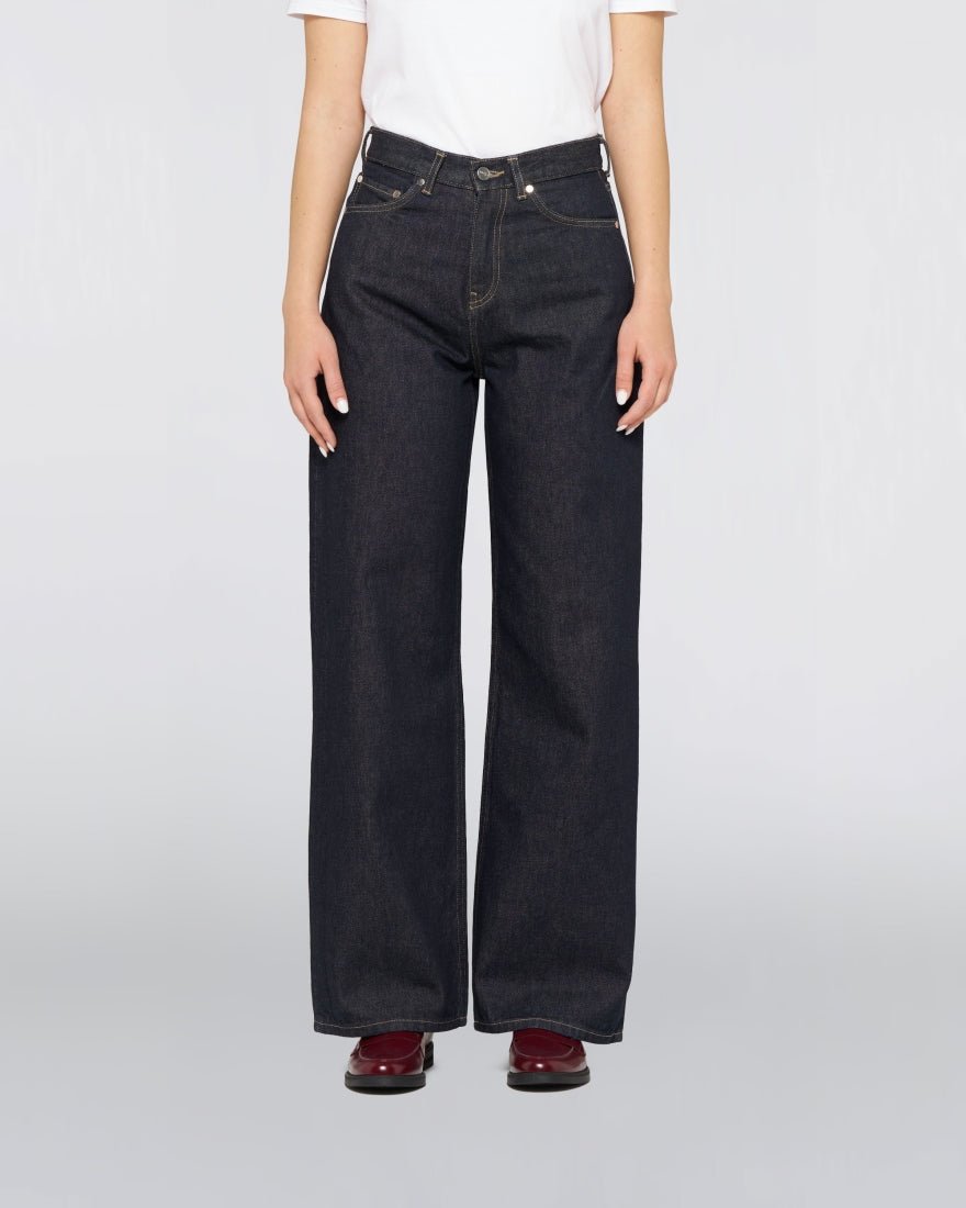 W's OLIVIA PANT - Blue Rinsed - Raw Denim