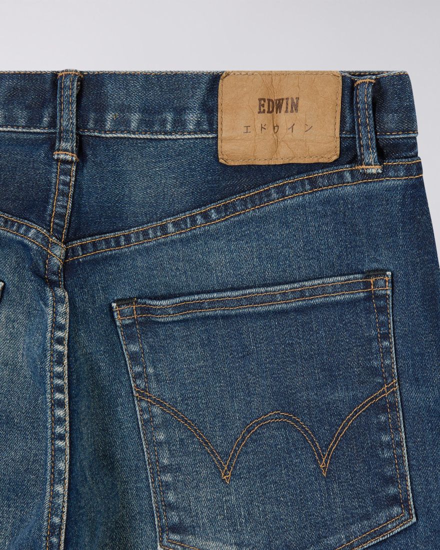 Edwin - Wide Pant - Blue Mid Dark Used - Vintage Jeans