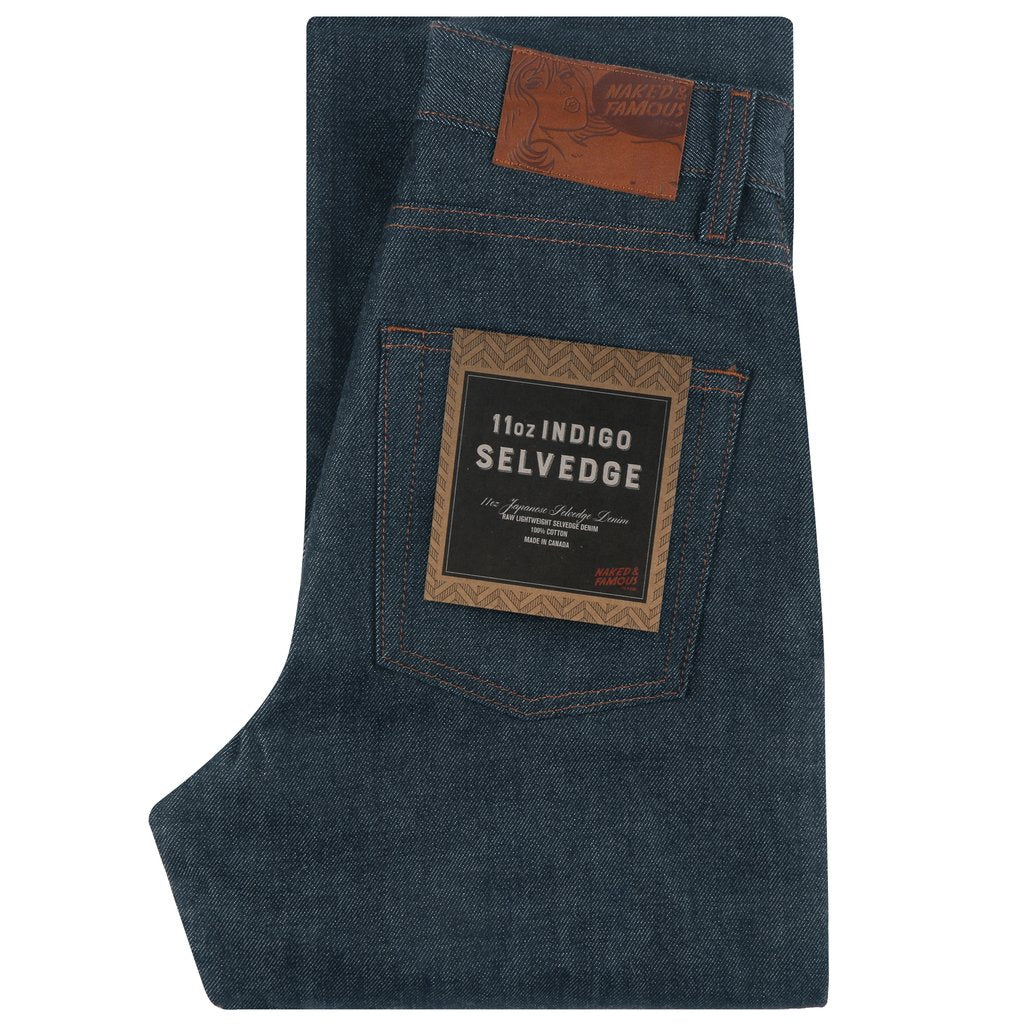 Naked &amp; Famous - Classic - Natural Indigo Selvedge (11 oz) - Vintage Wear